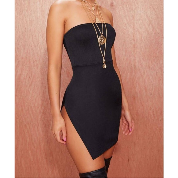 PrettyLittleThing Dresses & Skirts - PrettyLittleThing Hot Pink Split Dress